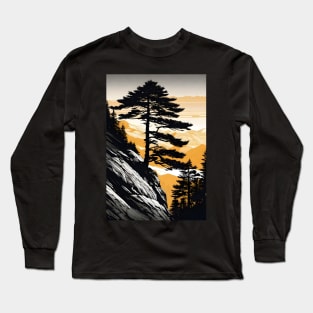 sunset mountain Long Sleeve T-Shirt